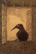 Odilon Redon The Raven oil painting